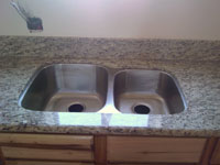 Santa Cecilia Granite with Stainless Steel Undermount Sink